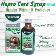 Nepro Care Syrup Banaba+B1+B2+B12+Probiotics for Pet Dog Cat|60ml Prevention for UTI
