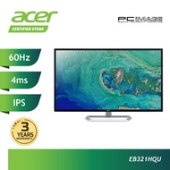 ACER EB321HQU Monitor 31.5"/ WQHD IPS 2560X1440/4MS/60HZ/DP/HDMI/DVI/3 YEARS WARRANTY/Black/FOC HDMI