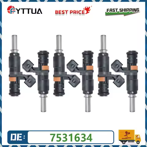 6pcs Fuel Injector 7531634 For BMW 328i X3 X5 Z4 128i 528i 525i 530i 325i 330i 13537531634