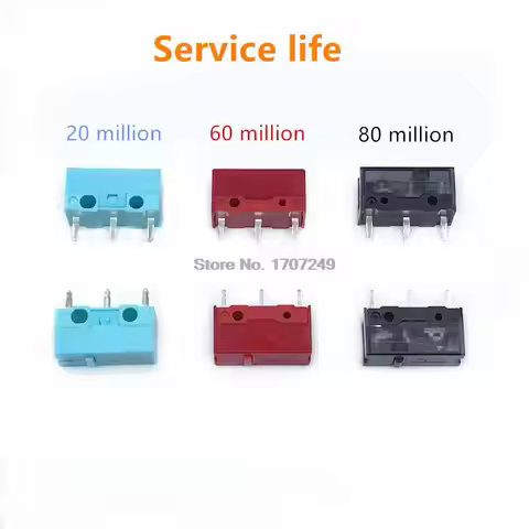 2Pcs Kailh GM2.0 GM4.0 GM8.0 Micro Switch 20/60/80 million life Gaming Micro Switch 3Pin used on com