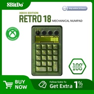 8BitDo Retro 18 Xbox Licensed Green Mechanical Numpad BT 2.4G Type-C Wired Hot-Swappable Calculator 