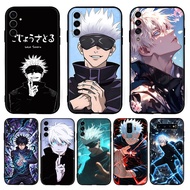 for Samsung S20 S21 S23 S24 Plus Lite Fe Ultra Anime Gojo Satoru A,5 4Y23 TPU Black Soft Silicone Ph