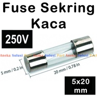 Fuse Fuse Glass Fuse Size 5x20 mm 250VAC