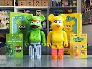 Medicom toy bearbrick 芝麻街 Sesame Street characters Big Bird and Oscar 奧斯卡 及 大鳥 400% & 100% be@rbrick