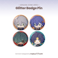 [ imajinyasachi ] Zenless Zone Zero ZZZ Glitter Pin Badge