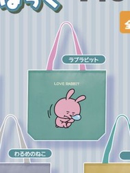 全新未開有蛋殼蛋紙 Studio UG 西村裕二 Love Rabbit 戀愛兔 恰眼瞓 環保袋 Nishimura Yuji 瞓覺扭蛋 capsule toy 25cm高 28cm闊