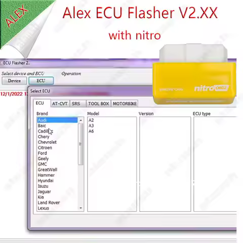 ECUF Flasher / Alex Flasher without usb dongle + nitro