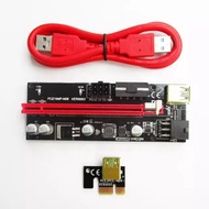 【READY STOCK】🔥Pcie Riser PREMIUM New Ver 009s  Extender PCI-E Riser USB 3.0 Graphics Card Dedicated 
