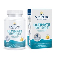 Nordic Naturals Ultimate Omega, Lemon Flavor - 60 Soft Gels - 1280 mg Omega-3 - High-Potency Omega-3