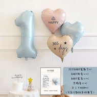 32 inch Number Balloon BABY Blue Balloon BABY Pink Balloon Baby Pink Number Balloon Birthday Balloon