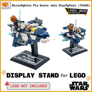 Display Stand for Lego Star Wars Plo Koons Jedi Starfighter Microfighter (75400)