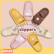 Kids Slipper Bathroom Anti Slip Sandal Girls Boys Children EVA Waterproof 3-9 years old Cute Bear