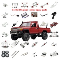 Gearbox Transmisi Metal, Housing Gear Box, Motor Drive Shaft, Gear Metal untuk MN82 MN78 1/12, Akses