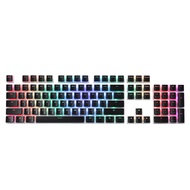 Redragon A130 Black Pudding Keycaps, 104 Keys Standard Doubleshot PBT Keycap Set with Translucent La