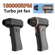 180000 RPM Electric Air Blower 8000mAh Turbo Jet Brushless Motor 53m/s Violent Fan 3-gear Control Du