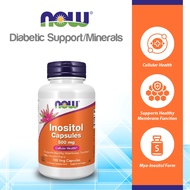 NOW Supplements, Inositol 500 mg, Healthy Membrane Function, Cellular Health, 100 Veg Capsules