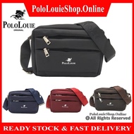 Original Polo Louie High Quality Sling Bag Waterproof Nylon Fashion Men Women Casual Shoulder Messenger Bag