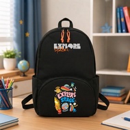 Catenzo - XD1 F510 Casual Elementary School Boys' School Backpack Explore Planet Space Design Thick 