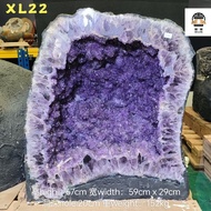 🇲🇾天然紫晶洞 土星wood element 包发爆花晶体占据90%整颗晶洞✨高紫紫晶牙💰👍 A beautiful Extra large Amethyst geode with full of f