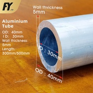 FUYI Aluminum tube OD 40mm ID 30mm alloy tube 40mm outer diameter 30mm inner diameter pipe wall thic