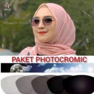 Kacamata Lensa Photocromic Minus + 6639 Anti Radiasi Untuk Wanita