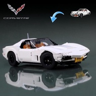 MOC Classic Chevrolet Corvette C3 Car Assembly Toy - 1:13 Scale, High Quality,