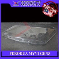 PERODUA MYVI GEN3 PRE-FACELIFT HEADLAMP COVER / HEADLIGHT LENS / HEADLIGHT COVER / HEADLAMP LENS