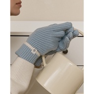 Depound MuaMua Little Red Niche Selection Contrast Edge Winter Snow Atmosphere Gloves