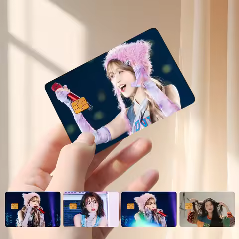 Female Star IU Card Stickers Credit Card Protector Stickers Resist Scratches And Abrasions