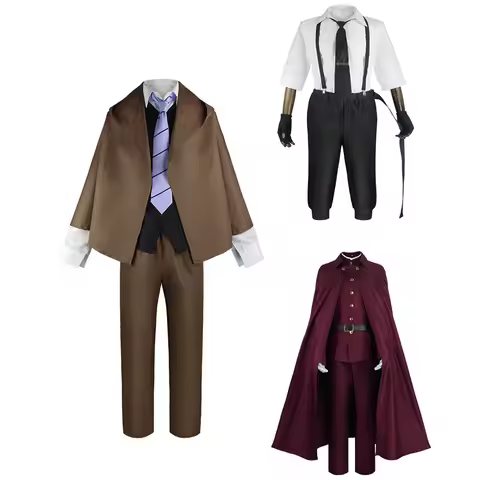 Anime spot Edogawa Ranpo cosplay Nakajima Atsushi men's cloak shirt vest pants tie hat Mexican hat c