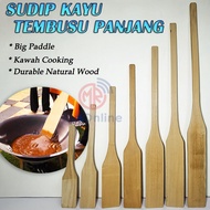 Sudip Kayu Tembusu Panjang Senduk Kawah Dayung Bubur Lambuk | Long Wooden Spatula/Big Wooden Mixing 