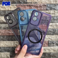 Motorola Moto G45 Moto G34 Silicone Square Plating Lens Camera Cover Soft Casing Handphone