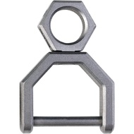 MecArmy Titanium D Ring Keychain Key Fob Holder D Ring Keychain with Screw Shackle for Car Keys Purs