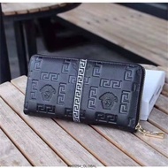 New Arrivals 100% 1: 1 Limited High-Quality Sales Time Handbag Men's Leather Elongated Long Clip Emb