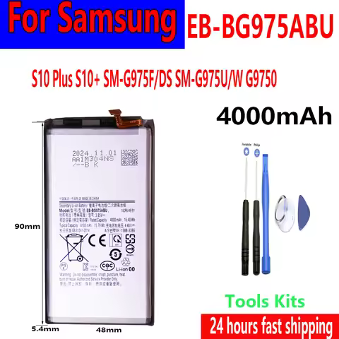 Flash sales B-BG975ABU 4100mAh rechargeable batteries For Samsung Galaxyy S10 Plus S10+ SM-G975F/DS 