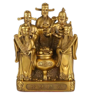 19CM Patung Rejeki Untuk Dekorasi Rumah Kantor Damar Patung Dewa Cai Shen