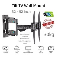 KALOC Q4 32 - 52 Inch TV Tilt Wall Bracket 3 Arm Extendable Mount Swivel 3246.1