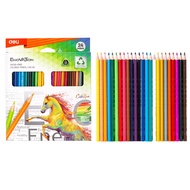 Deli ENOVATION Colour Pencil Wood-Free (12/18/24 Colours) Set Pensel Warna Art Painting Color