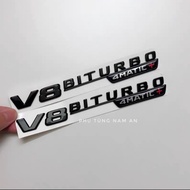 V8 BITURBO 4MATIC MERCEDES SIDE STICKER