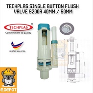 Techplas Single Button Flush Valve S200A 40mm / 50mm