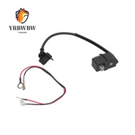 YRBWBW Chainsaw Ignition Coil, Black Metal Ignition Coil Module, Easy Installation With Wire Compact