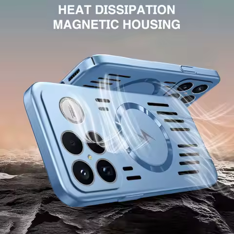 Hollow Back Plate Heat Dissipation Magnetic Suction Case for Poco F8 Ultra F8 Pro F7 Ultra F7 X7 pro