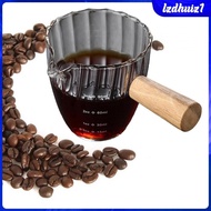 [Lzdhuiz1] Single Mouth Glass Milk Jug 90ml Espresso Accessories Clear Espresso Measuring