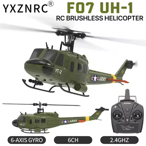 YUXIANG F07 UH-1 Aileronless Helicopter 2.4G 6CH Dual Motor 6-axis Gyro RC Airplan