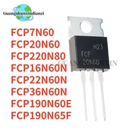 1-5PCS FCP7N60 FCP22N60N FCP190N65F FCP20N60 FCP16N60N FCP190N60E FCP220N80 FCP36N60N TO-220 field-e