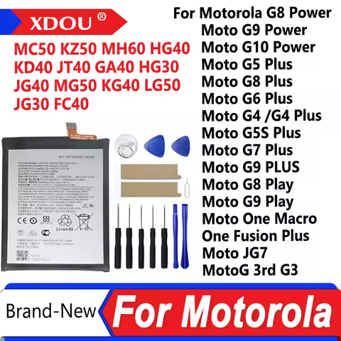 Brand-New Battery For Motorola Moto G8 Plus G 3rd G3 G4 G5S Plus G5 G6 J G7 G8 G9 G10 Plus Power Pla