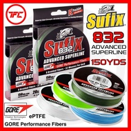 Sufix 832 Advance Superline 150YDS Braided Line Braid Braided Fishing Line