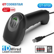 GTCODESTAR Handheld 1D 2D Barcode Scanner Wired Wireless Laser Bar Qr code Reader Scanners for Wareh