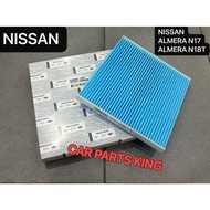 NISSAN ALMERA N17 N18T CABIN AIR FILTER AIR COND FILTER BLUE CARBON 27277-1HA0A