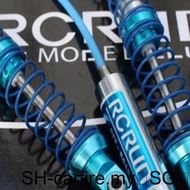 1/10 Front Rear Shock Absorber RC Upgrade Part Aluminum Alloy Wear-resistant Rc Front Rear Shock Absorber For RCRUN LC80 Blue